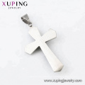 34424  xuping Simple design fashion Stainless Steel jewelry black gun color cross pendant